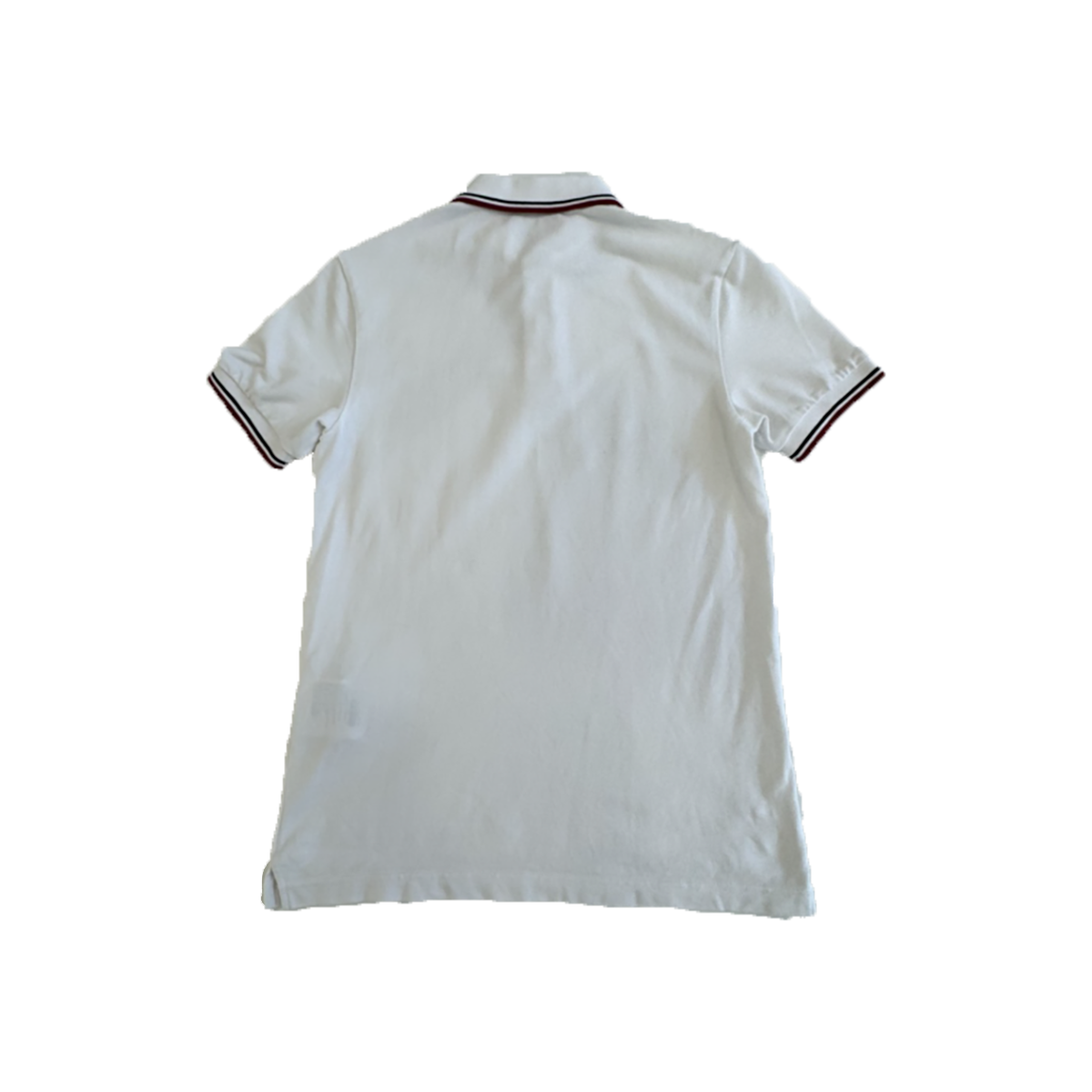 PRELOVED PRADA LOGO PATCH POLO IN WHITE