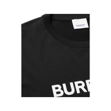 BURBERRY OVERSIZED LOGO-PRINT COTTON T-SHIRT IN BLACK
