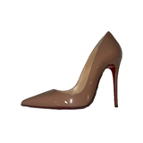 PRELOVED CHRISTIAN LOUBOUTIN PATENT LEATHER HEELS IN NUDE