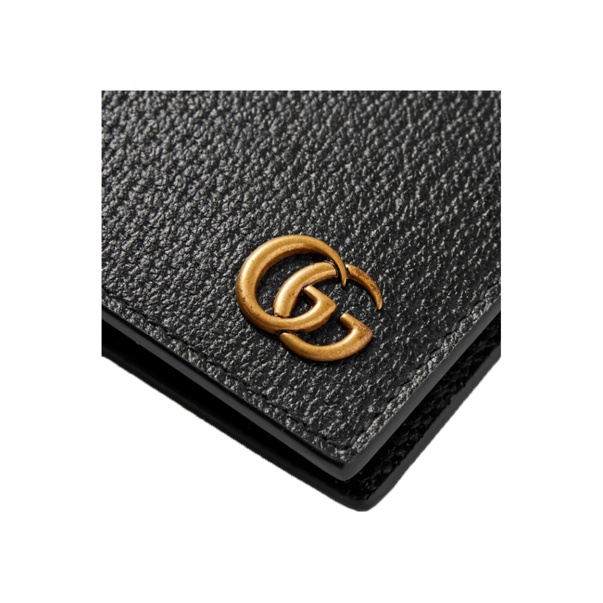 GUCCI GG MARMONT FULL-GRAIN LEATHER WALLET IN BLACK