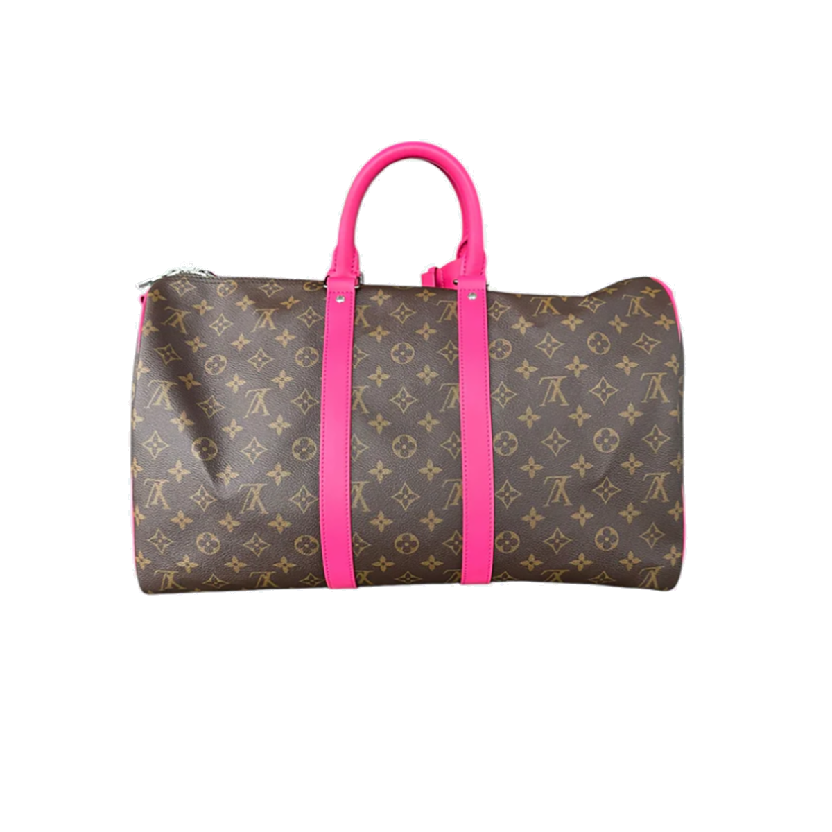 LOUIS VUITTON MONOGRAM KEEPALL 45 IN BROWN AND PINK