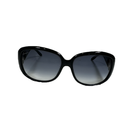 PRELOVED GUCCI GG CRYSTAL INTERLOCKING SUNGLASSES IN BLACK