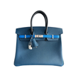 PRELOVED HERMES BLUE TRI-COLOUR EPSOM BIRKIN 25