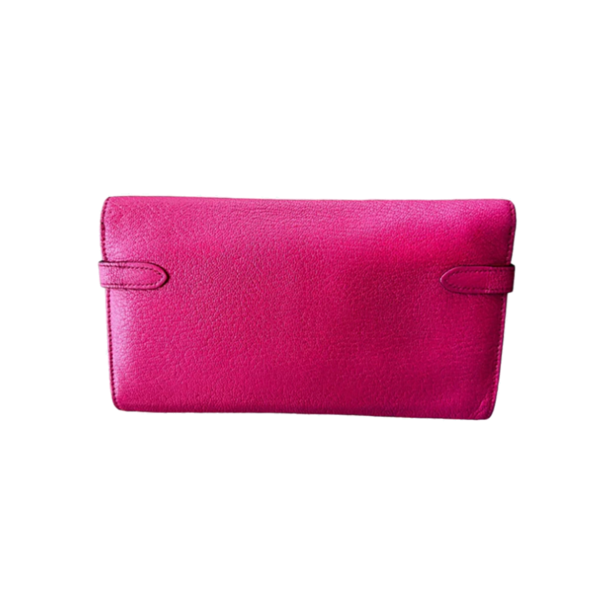 PRELOVED HERMES PINK FUCHSIA CHEVRE KELLY WALLET