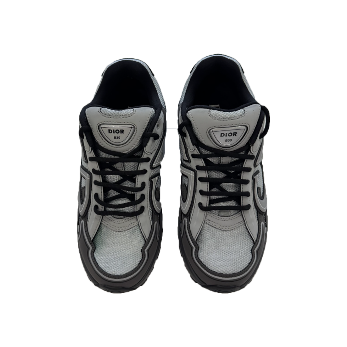 PRELOVED DIOR B30 TECHNICAL FABRIC TRAINERS IN GRAY