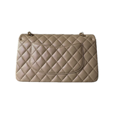 CHANEL IRIDESCENT BEIGE CAVIAR QUILTED MEDIUM FLAP BAGIN BEIGE