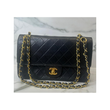 CHANEL MATELASSEW FLAP WITH CHAIN IN BLACK