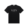 VALENTINO LOGO PRINT T-SHIRT IN BLACK