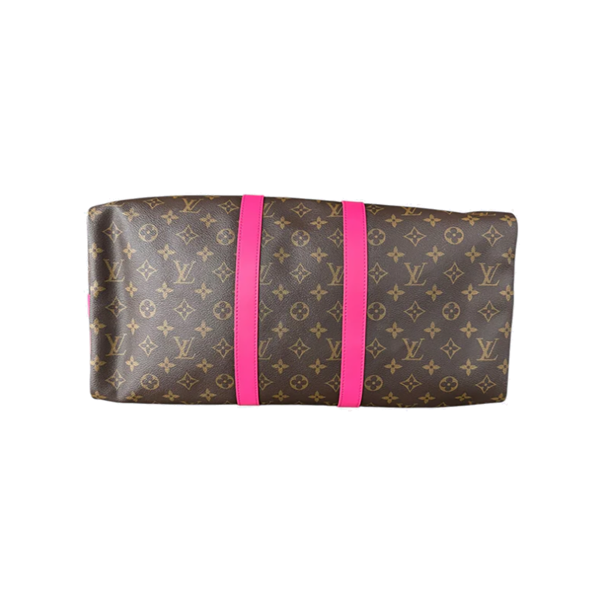 LOUIS VUITTON MONOGRAM KEEPALL 45 IN BROWN AND PINK