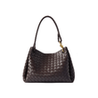 BOTTEGA VENETE PARACHUTE LARGE INTRECCIATO LEATHER SHOULDER BAG