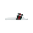 GUCCI PERSUIT TRI COLOUR POOL SLIDES IN WHITE