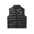 MONCLER GUI SLIM-FIT LOGO PATCH SHELL DOWN GILET N BLACK