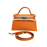 HERMES ORANGE EPSOM MINI KELLY 20