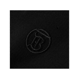 BURBERRY LOGO-EMBROIDERED COTTON-PIQUE POLO IN BLACK
