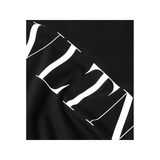 VALENTINO LOGO PRINT T-SHIRT IN BLACK