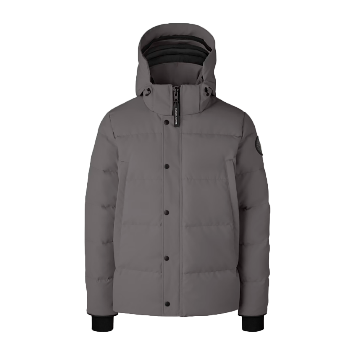 CANADA GOOSE WYNDHAM PARKA BLACK LABEL JACKET IN COASTAL GREY