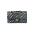 PRELOVED CHANEL CAVIAR QUILTED MEDIUM FLAP BAG IN BLACK