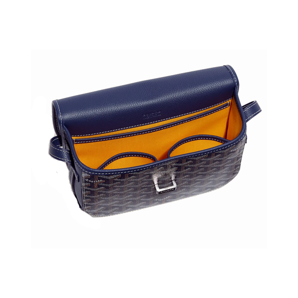 GOYARD BELVEDERE PM BAG IN NAVY BLUE