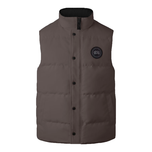 CANADA GOOSE GARSON VEST BLACK LABEL IN COASTAL GREY