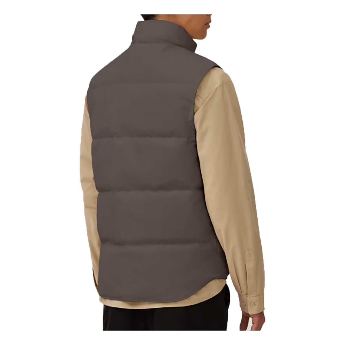CANADA GOOSE GARSON VEST BLACK LABEL IN COASTAL GREY