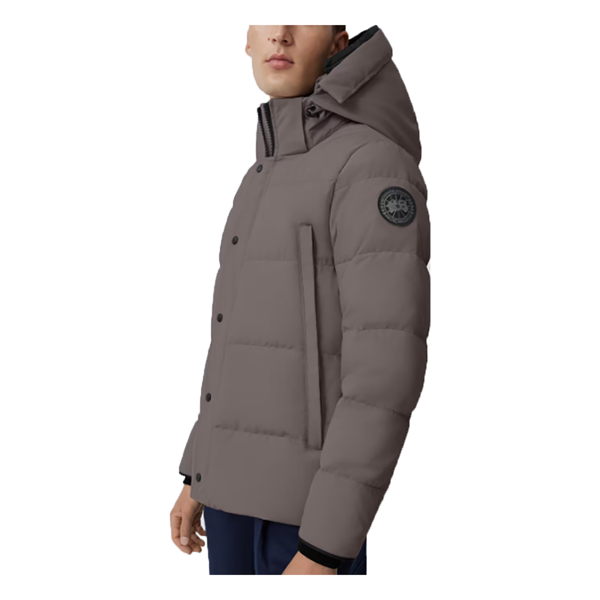 CANADA GOOSE WYNDHAM PARKA BLACK LABEL JACKET IN COASTAL GREY