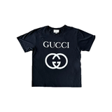 PRELOVED GUCCI GG LOGO T-SHIRT IN BLACK