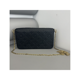 PRELOVED LOUIS VUITTON FELICIE BAG IN BLACK