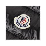 MONCLER GUI SLIM-FIT LOGO PATCH SHELL DOWN GILET N BLACK