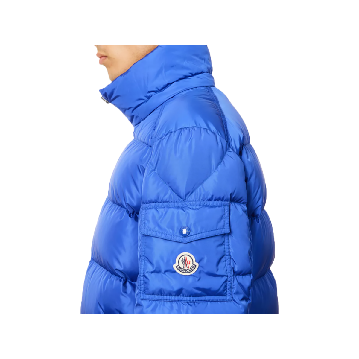 MONCLER MAYA PADDED NYLON-DOWN JACKET IN BLUE