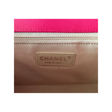 PRELOVED HOT PINK QUILTED LAMBSKIN MEDIUM BOY BAG