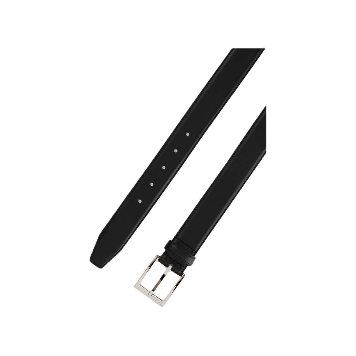 BOSS 'ELLOTYO' ITALIAN LEATHER BELT IN BLACK