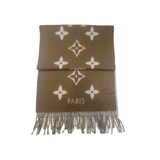 PRELOVED LOUIS VUITTON REYKJAVIK MONOGRAM SCARF IN BEIGE