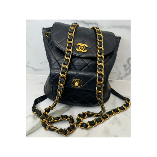 CHANEL VINTAGE DUMA LEATHER BACKPACK