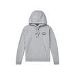 GUCCI LOGO-APPLIQUED STRETCH COTTON HOODIE IN GRAY