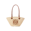 LOEWE IBIZA ANAGRAM WOVEN RAFFIA TOTE IN TAN