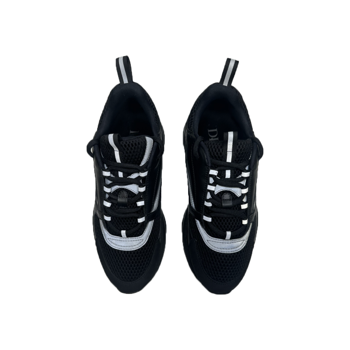 PRELOVED DIOR B22 MESH AND LEATHER TRAINERS IN BLACK