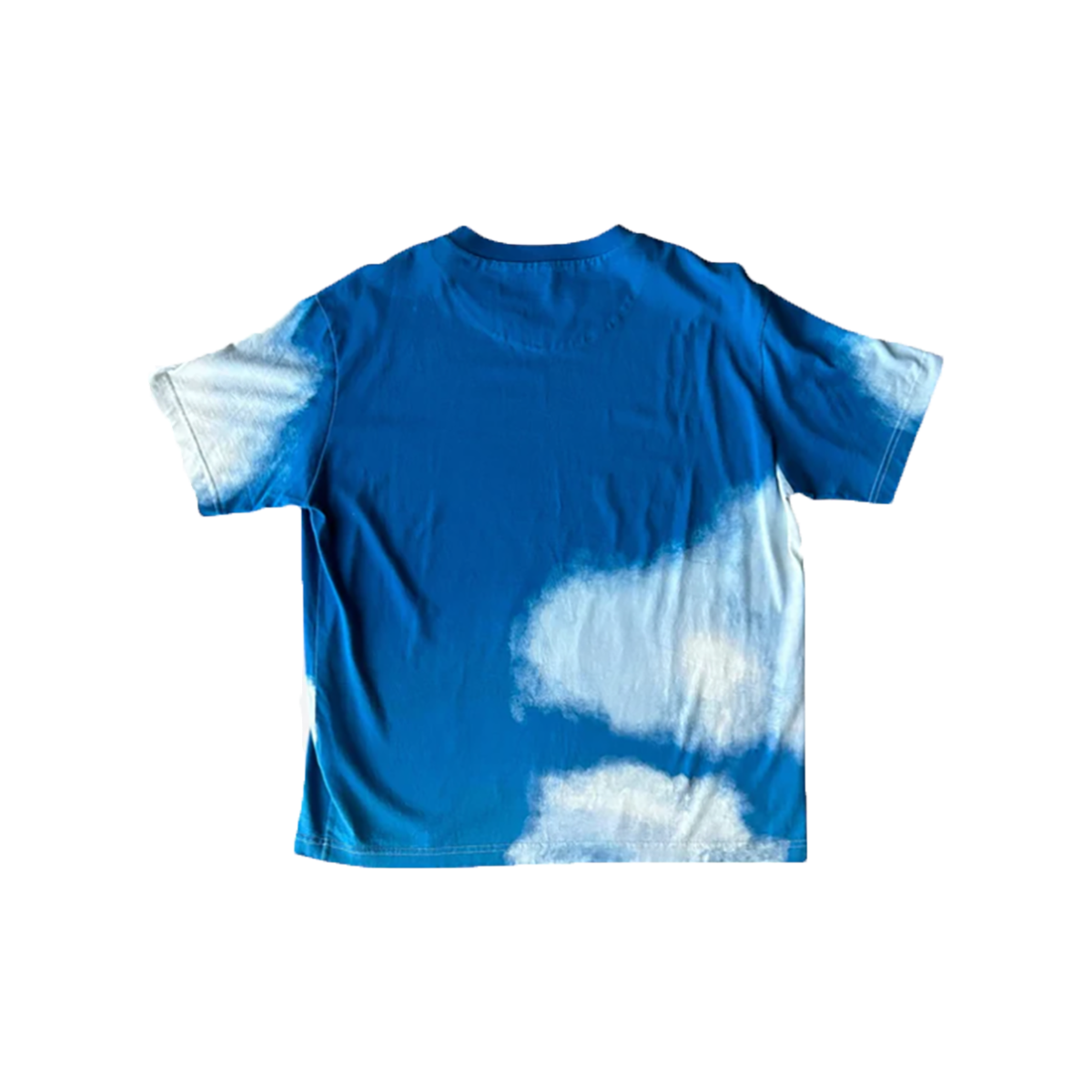 PRELOVED LOUIS VUITTON CLOUD LOGO T-SHIRT IN BLUE/WHITE