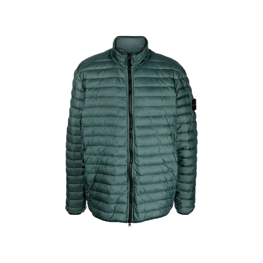 STONE ISLAND COMPASS MOTIF PADDED JACKET IN GREEN