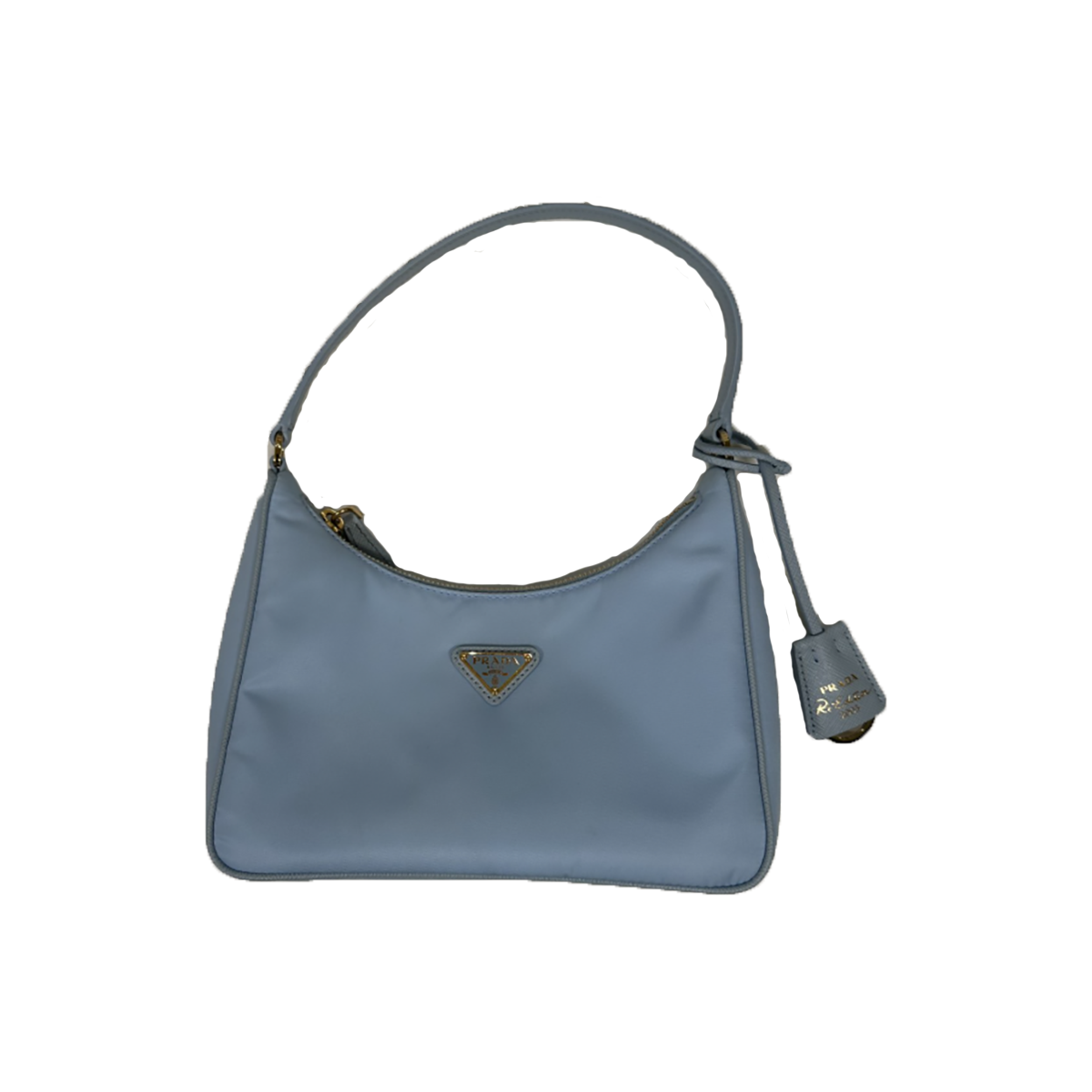 PRELOVED PRADA RE-EDITION 2005 NYLON BAG IN BLUE