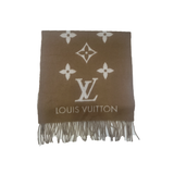 PRELOVED LOUIS VUITTON REYKJAVIK MONOGRAM SCARF IN BEIGE