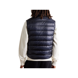 MONCLER SLIM-FIT QUILTED SHELL GILET IN NAVY
