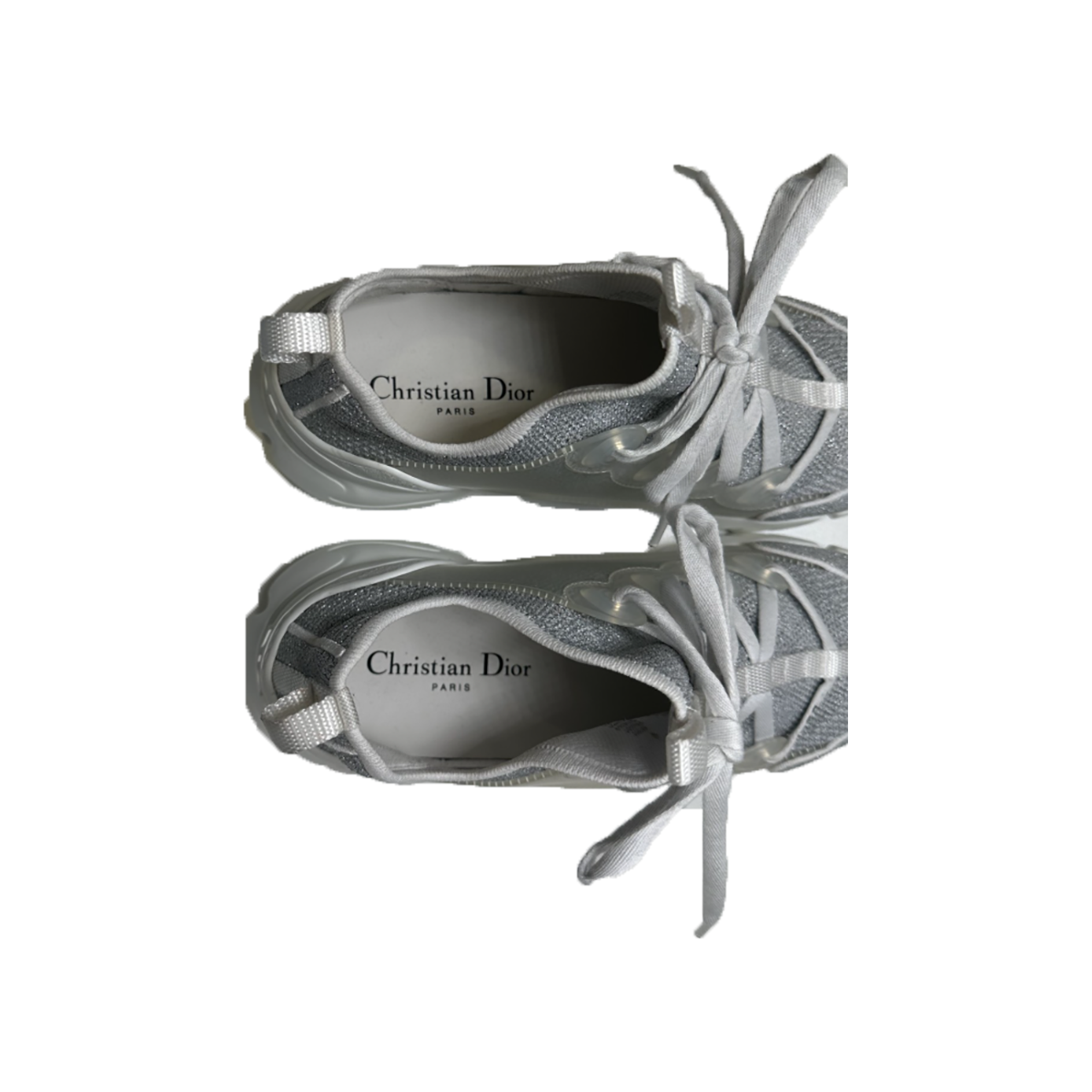 DIOR D-CONNECT TRAINERS IN WHITE