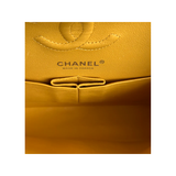 PRELOVED CHANEL QUILTED LAMBSKIN SMALL FLAP BAG IN YELLOW