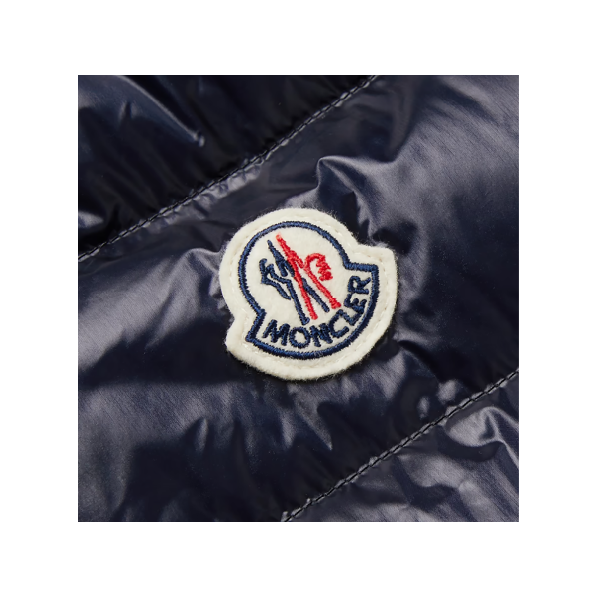 MONCLER SLIM-FIT QUILTED SHELL GILET IN NAVY