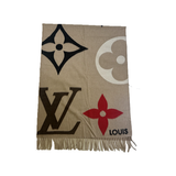 PRELOVED LOUIS VUITTON MONOGRAM SCARF IN BEIGE