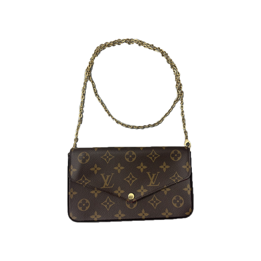 PRELOVED LOUIS VUITTON POCHETTE FELICIE BAG IN BROWN