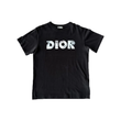 DIOR DANIEL ARSHAM LOGO T-SHIRT IN BLACK