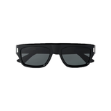 SAINT LAURENT D-FRAME RECYCLED-ACTATE SUNGLASSES IN BLACK