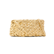 BOTTEGA VENETA SMALL KALIMERP CHA-CHA GATHERED INTRECCIATO METALLIC SHOULDER BAG