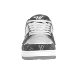 LOUIS VUITTON MONOGRAM DENIM TRAINERS IN GREY